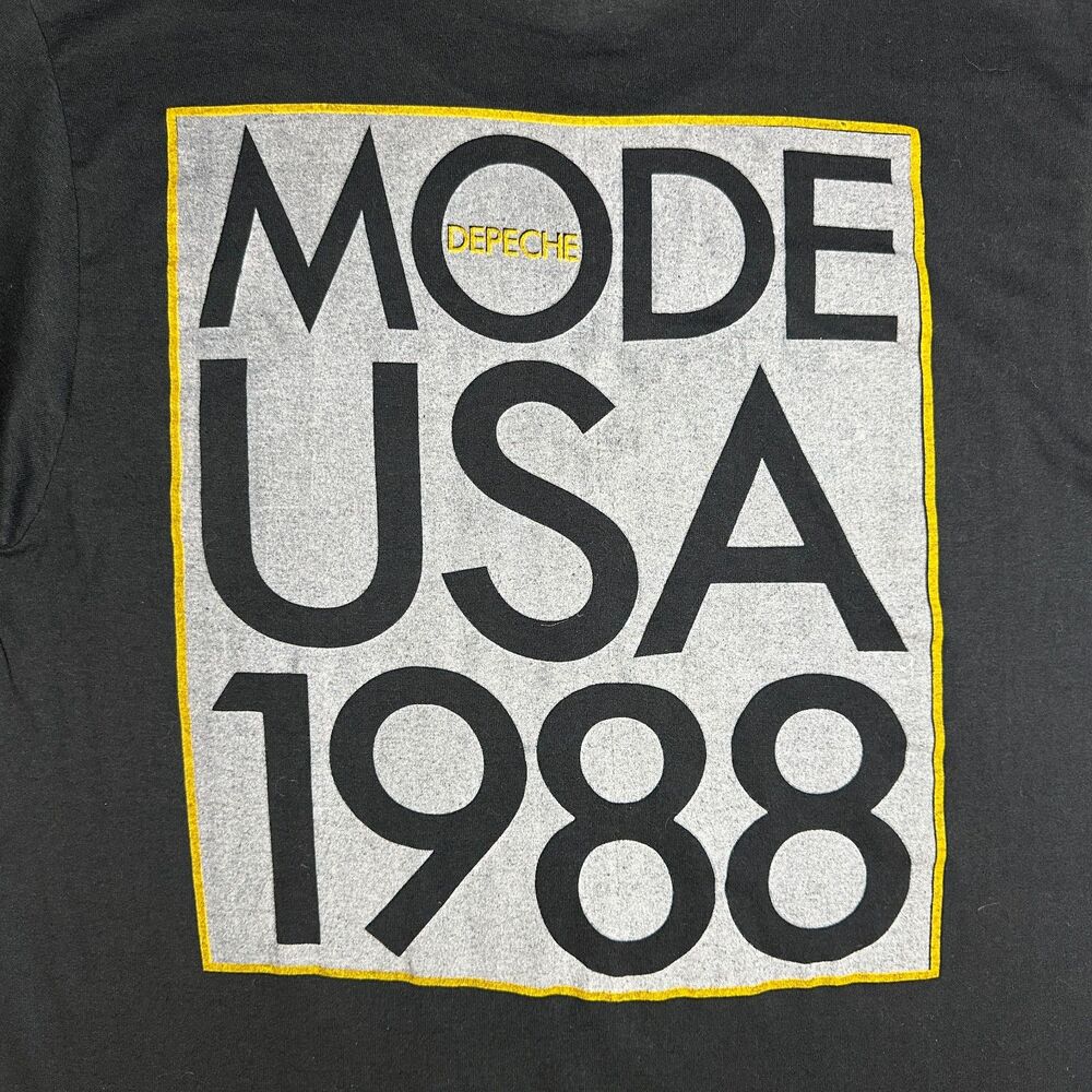 Vintage 1988 Depeche Mode "Music for the Masses" Tour Tee | Single Stitch | USA - Picture 5 of 15